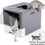 Covered Cat Litter Box - Grey / 30X47X37CM - Cat litter Box