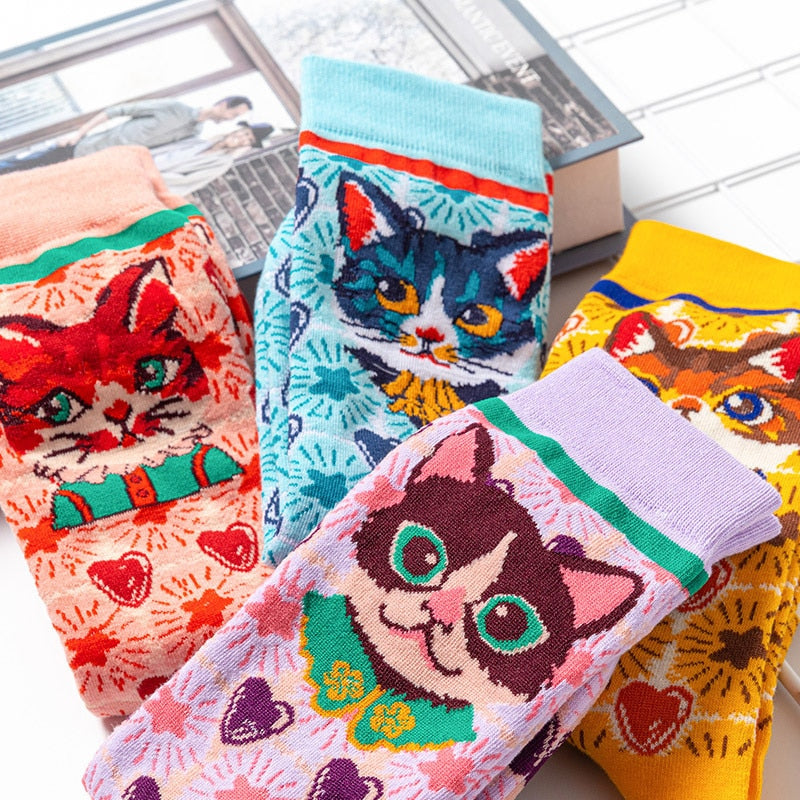 Crochet Cat Socks - Cat Socks