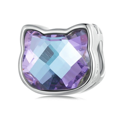 Crystal Cat Charm - Cat charms