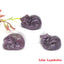 Crystal Cat Figurine - Lilac Lepidolite / 1pc