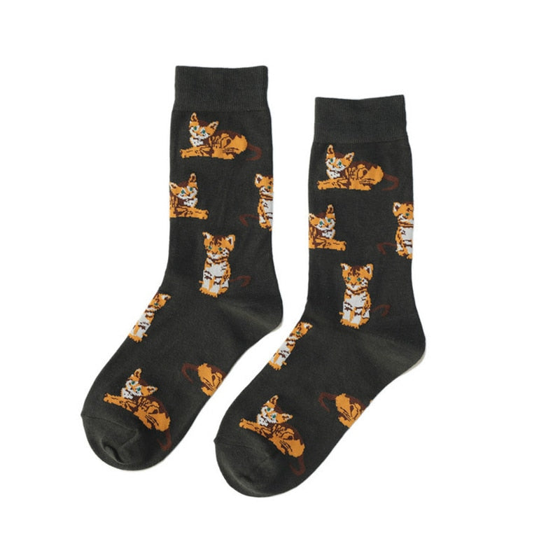 Custom Cat Socks - Black - Cat Socks