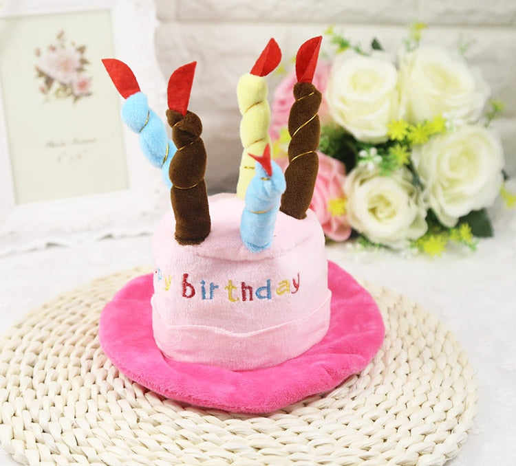 Cute Birthday Hat for Cats - Pink - Hat for Cats