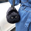 Cute Black Handbag - Cat Handbag