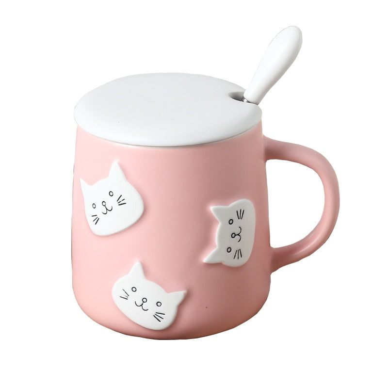 Cute Cartoon Cat Mug