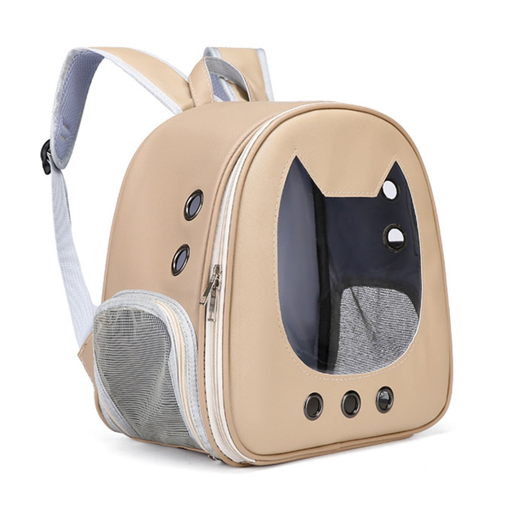 Cute Cat backpack Carrier - Beige - Cute Cat backpack