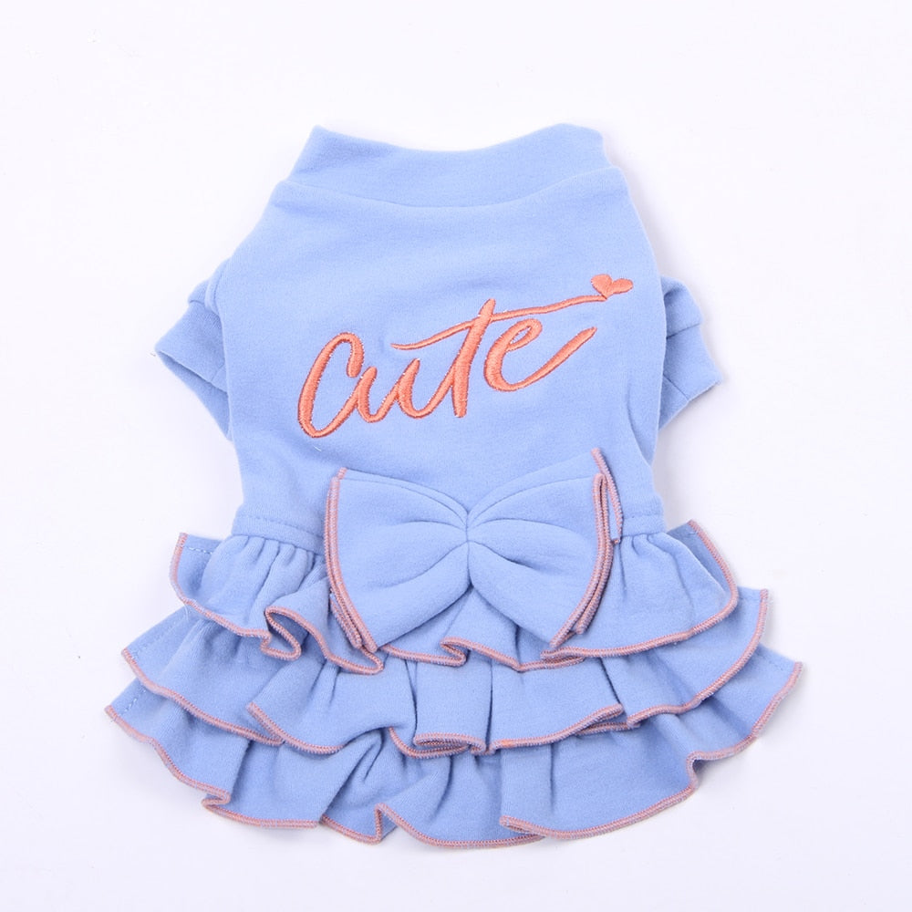 Cute Cat Dress - Blue / XS