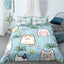 Cute Cat Duvet Cover - Blue / 70x133cm 2pcs