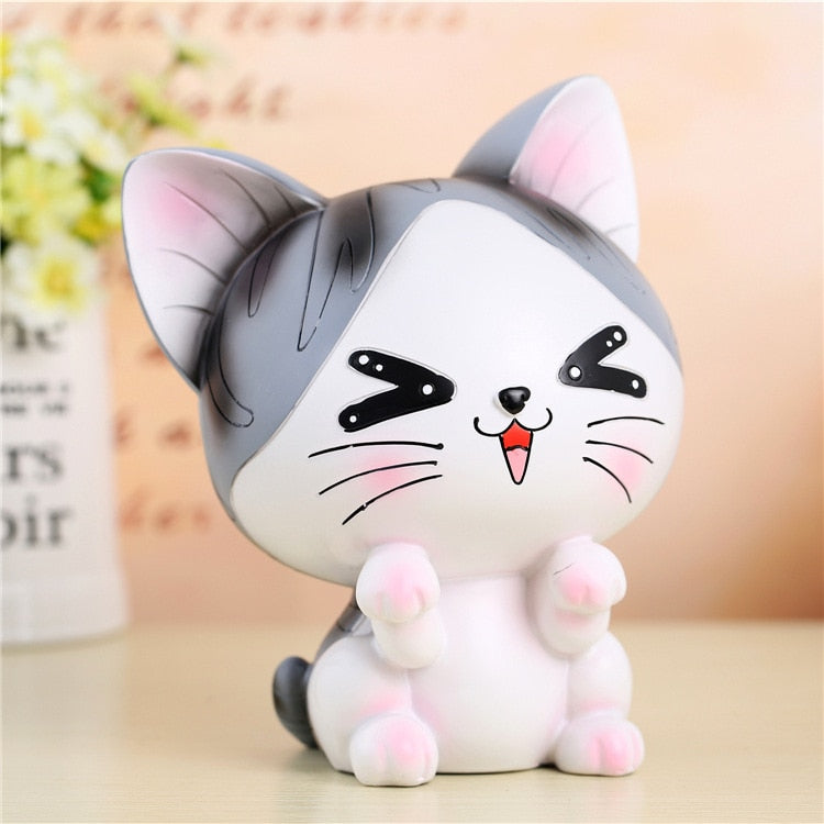 Cute Cat Piggy Bank - Smile