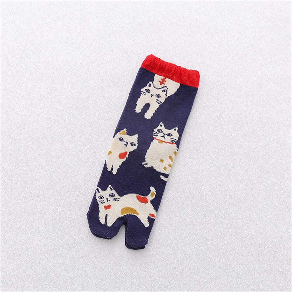 Cute Cat Socks - Navy - Cat Socks