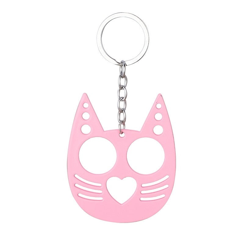 Cute Cat Stabber Keychain - Pink - Cat Keychains