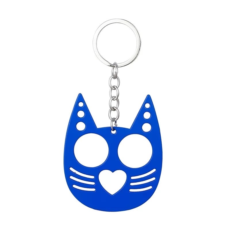 Cute Cat Stabber Keychain - Blue - Cat Keychains