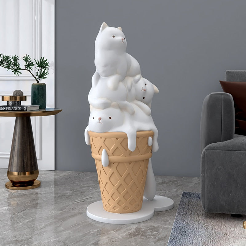 Cute Cat Statue