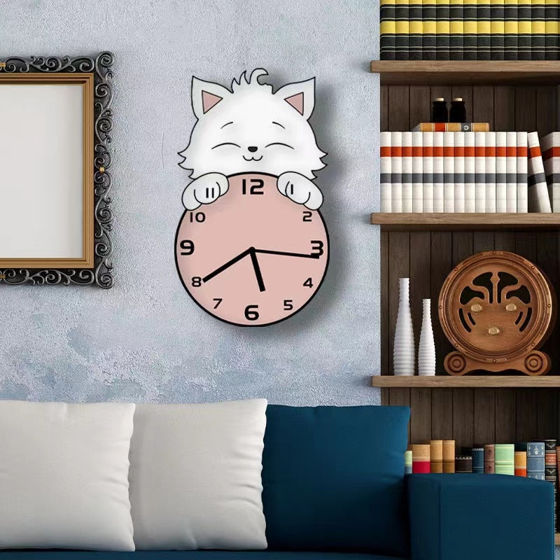 Cute Cat Wall Clock