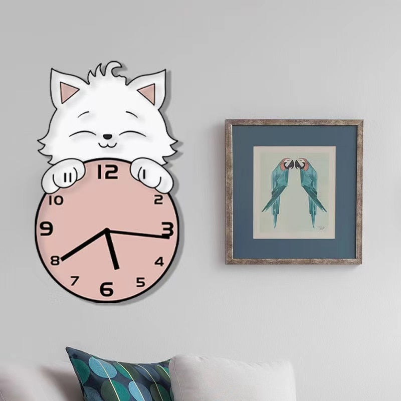 Cute Cat Wall Clock