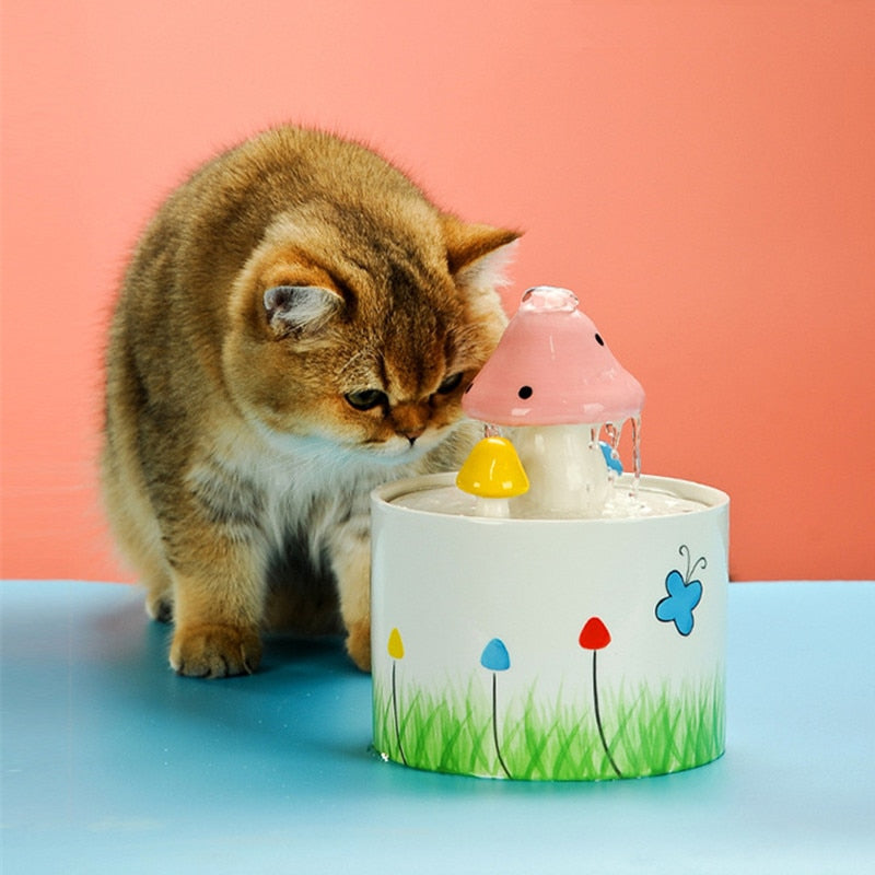 Cute Cat Water Fountain - Cat water fountain