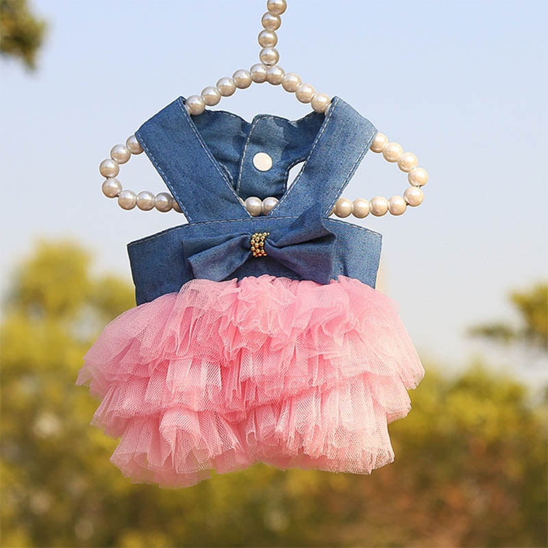 Cute Dress Cat Clothes - Jean / XS - Clothes for cats