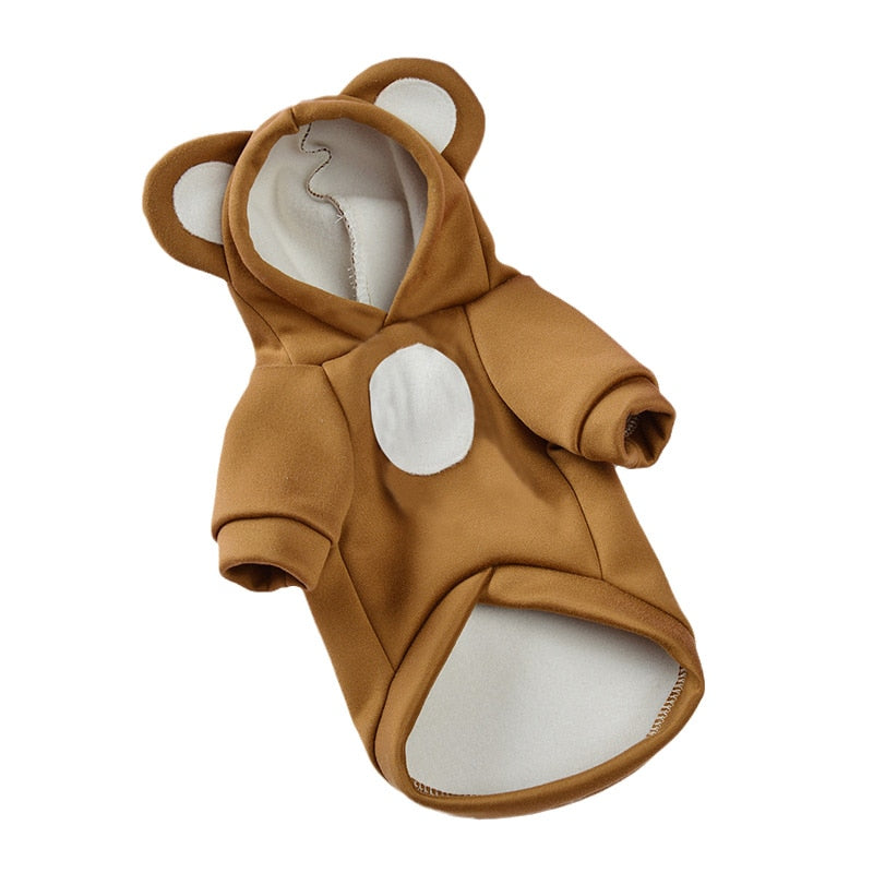 Cute Hoodie Clothes for Cats - Brown / XS - Clothes for cats