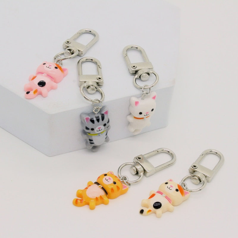 Cute Kitty Cat Keychain - Cat Keychains