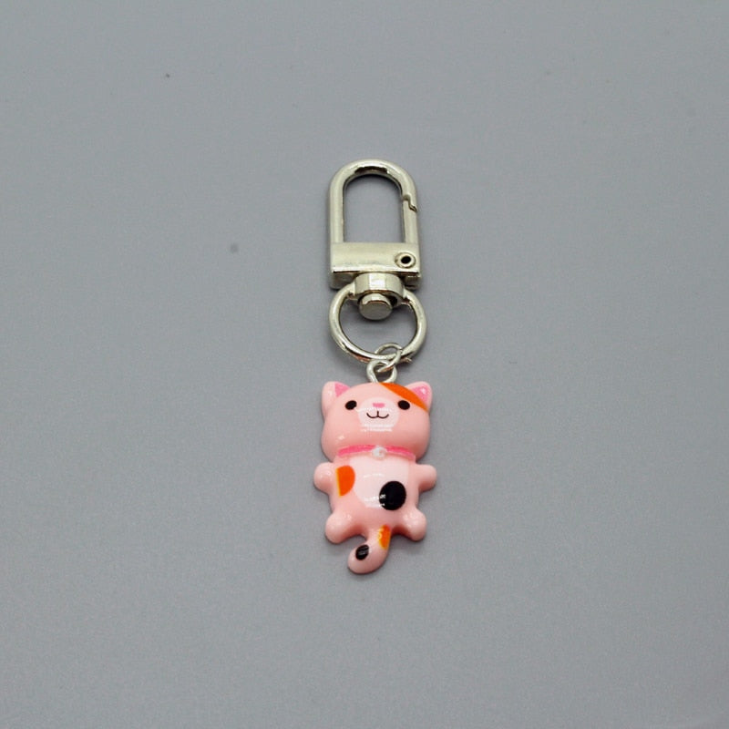 Cute Kitty Cat Keychain - Pink - Cat Keychains