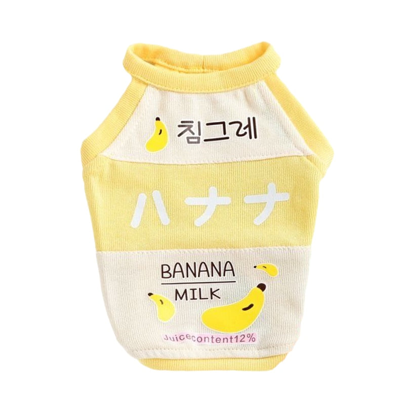 Cute Milk Clothes for Cats - Shirt Banana / S - Clothes for