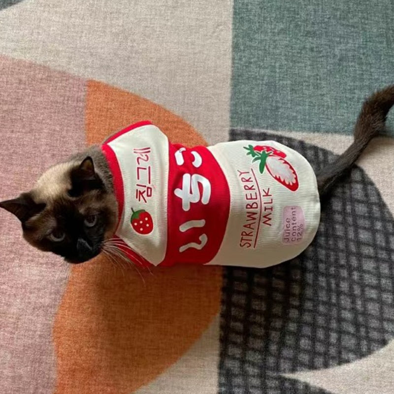 Cute Milk Clothes for Cats - Clothes for cats
