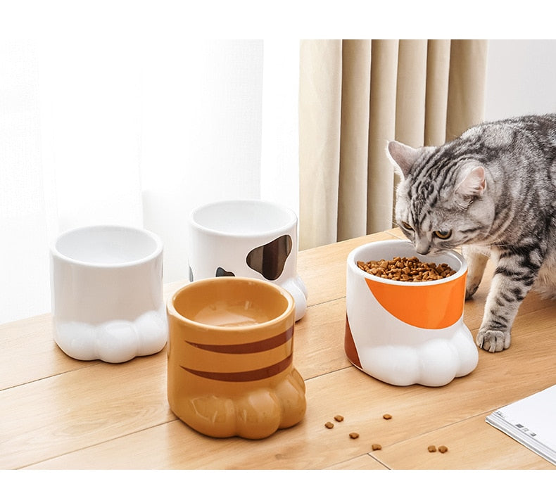 Cute Paw Cat Bowl - Cat Bowls