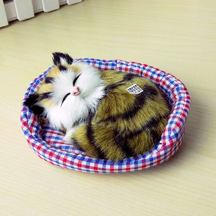 Cute Realistic cat plush - Auburn