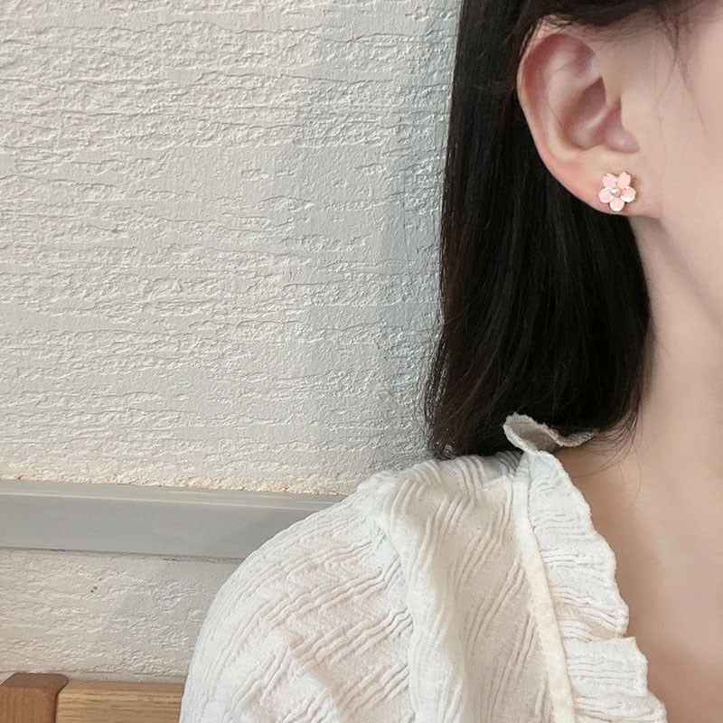 Cute Sakura Cat Earrings - Cat earrings