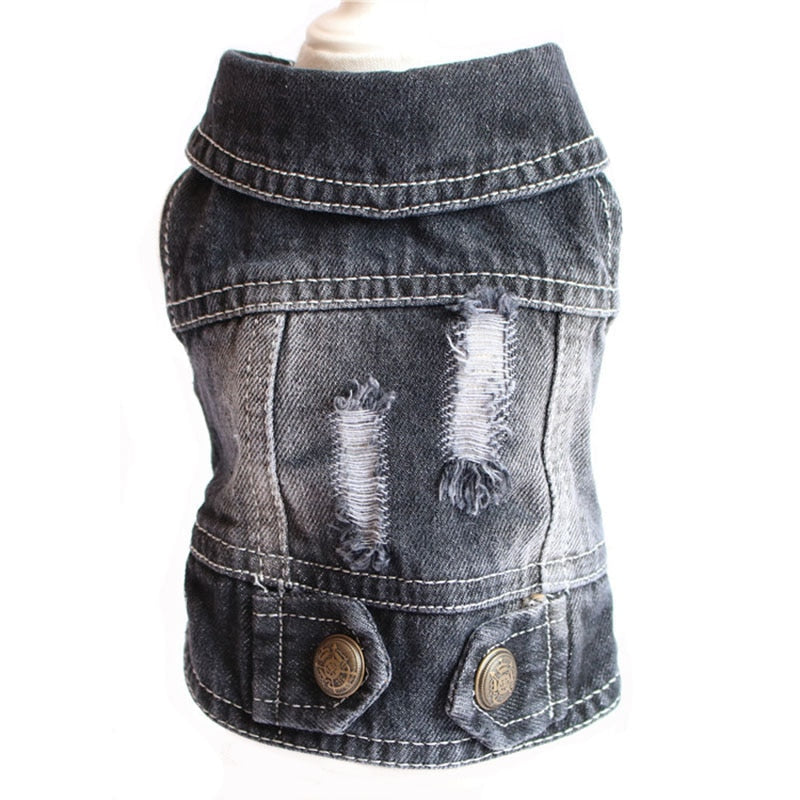Denim Cat Clothes - Black / XS - Clothes for cats