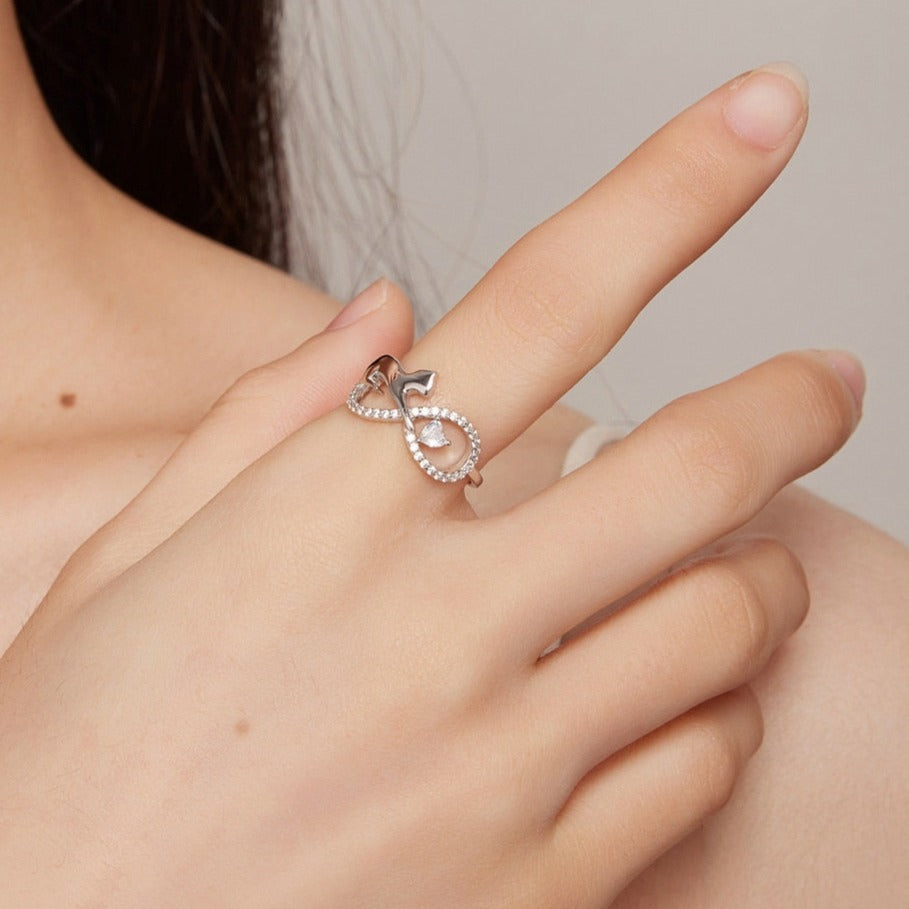 Diamond Cat Ring - cat rings