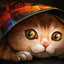 Diamond Painting Crazy Cats - Black / 20x30cm-Round Drill
