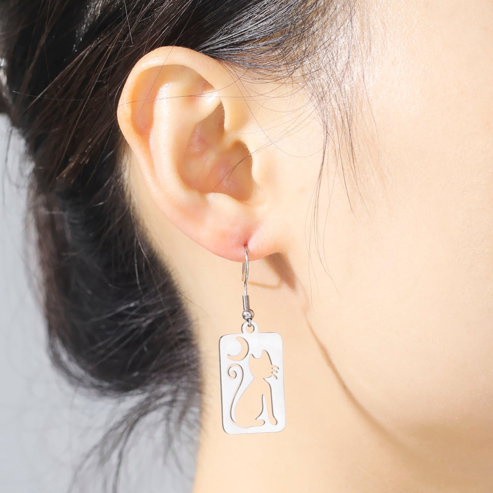 Drop Cat Earrings - Cat earrings