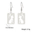 Drop Cat Earrings - Silver - Cat earrings