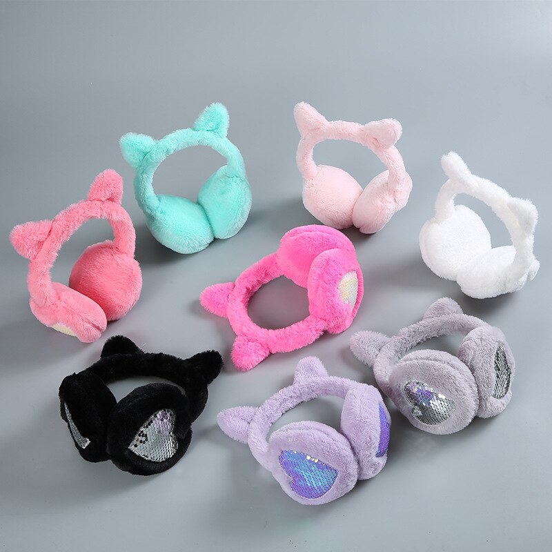 Earmuffs with Cat Ears - Earmuffs with Cat Ears