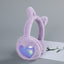 Earmuffs with Cat Ears - Light Purple - Earmuffs with Cat