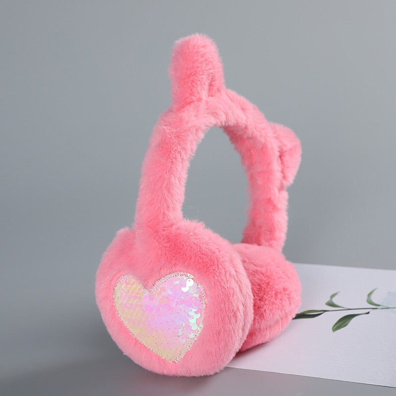 Earmuffs with Cat Ears - Pink - Earmuffs with Cat Ears