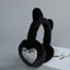 Earmuffs with Cat Ears - Black - Earmuffs with Cat Ears