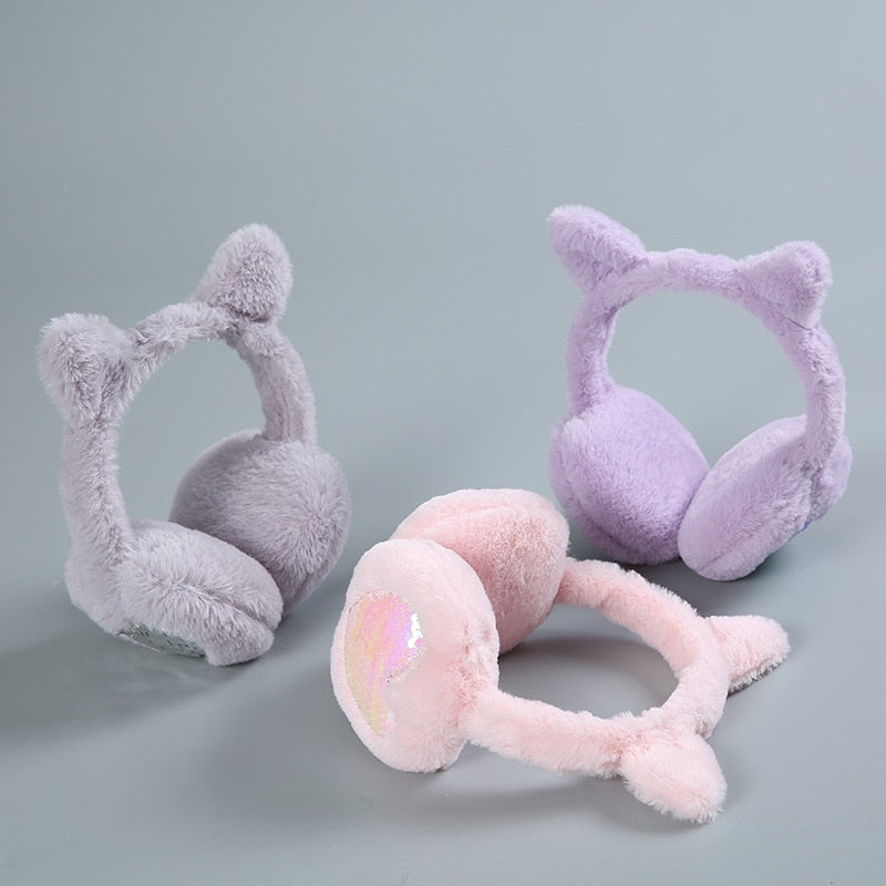 Earmuffs with Cat Ears - Earmuffs with Cat Ears