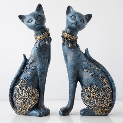 Egypt Cat Statue - Dark Blue