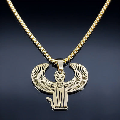 Egyptian Cat Necklace - Cat necklace