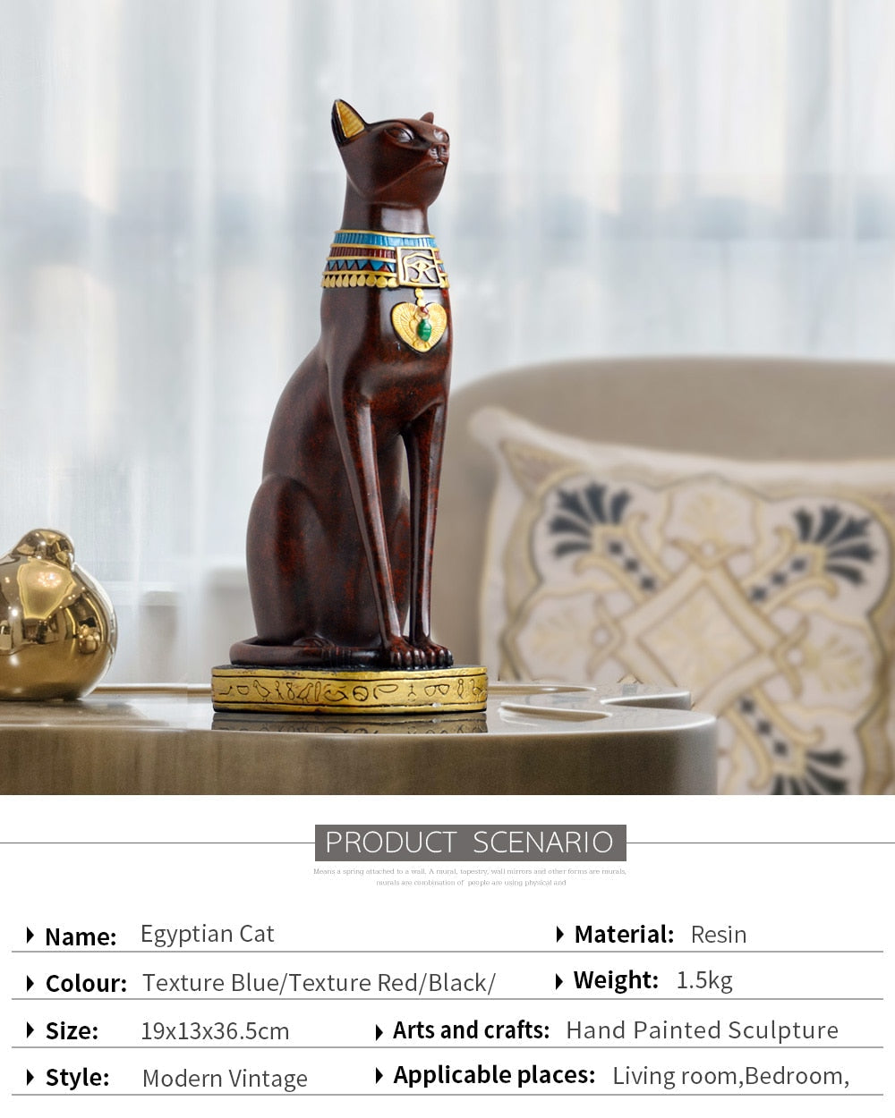 Egyptian Cat Statue