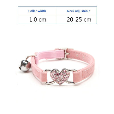 Elastic Cat Collars - Pink - Cat collars