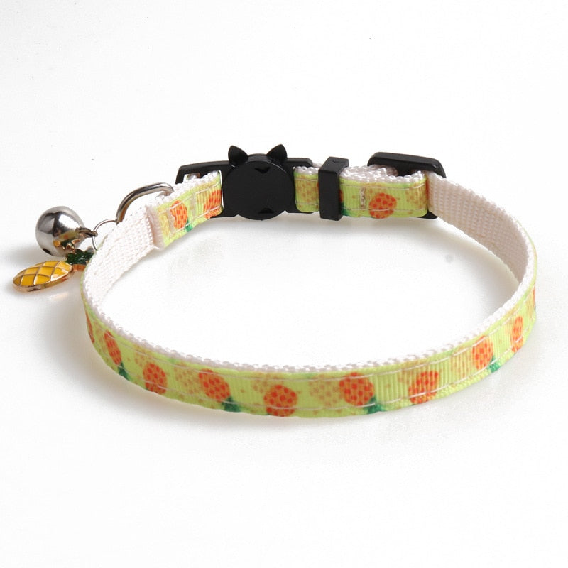 Elastic Fruit Collars for Cats - Pineapple / 1.0x28cm - Cat