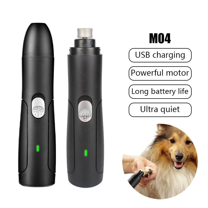 Electric Cat Nail Trimmer - Black - Cat nail trimmer