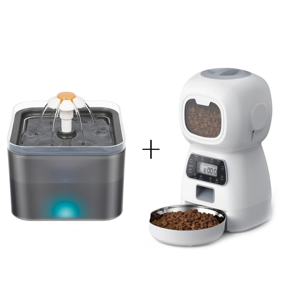 Electronic Cat Food Dispenser - Grey - Cat Food Dispenser