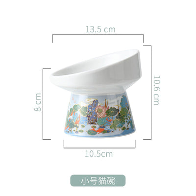 Elevated Ceramic Cat Bowl - Cat Bowls