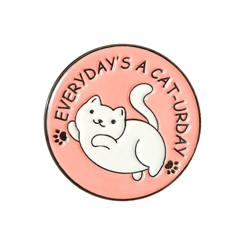Enamel Cat Pins - style12