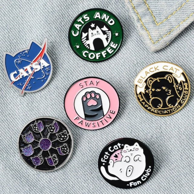 Triangular Cat Pin Enamel Cat Pins – Meowden®