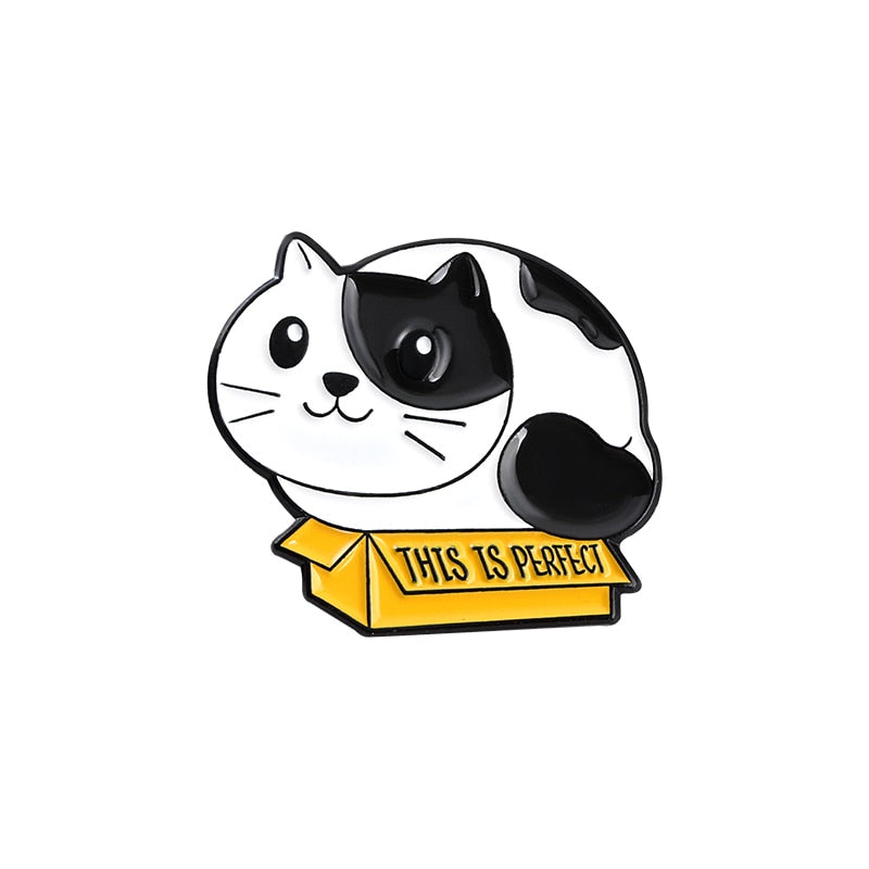 Enamel Cat Pins - style15