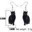 Fat Cat Earrings - Cat earrings
